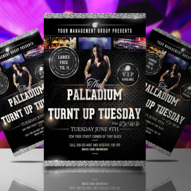 Turnt Up Tuesday Flyer Template
