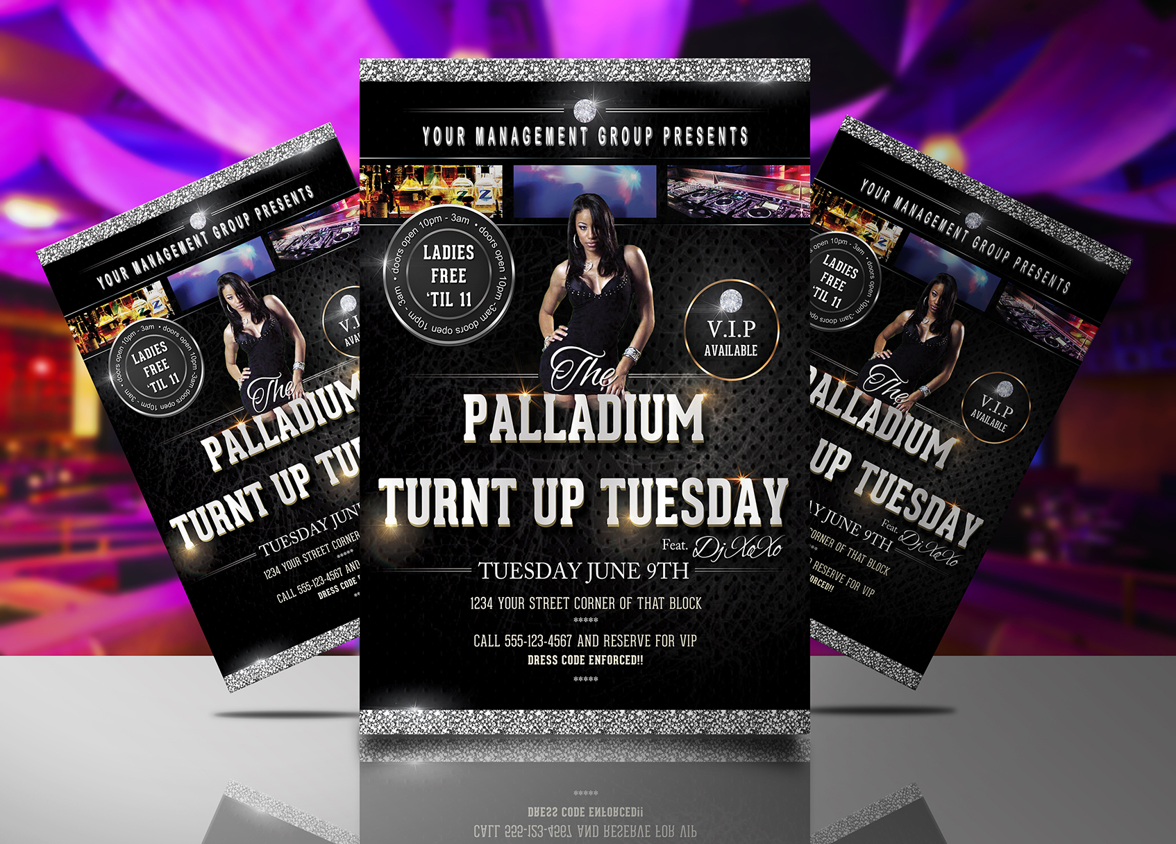 Turnt Up Tuesday Flyer Template