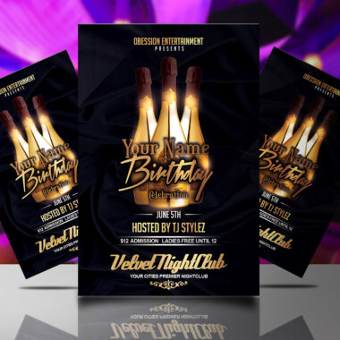 Birthday Celebration Flyer Template