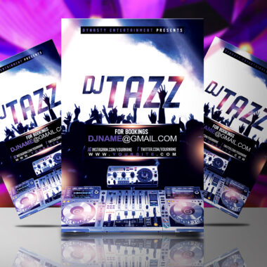 DJ Tazz Mockup Flyer Template
