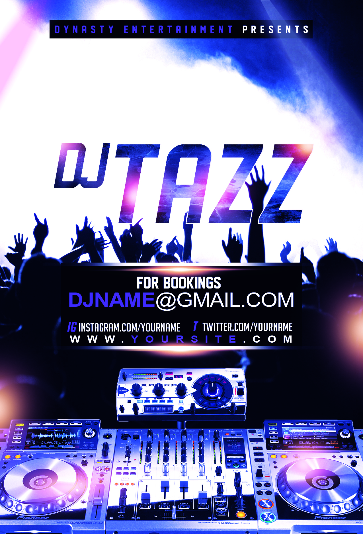DJ Tazz Flyer Template