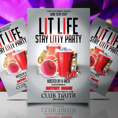 Lit Life Flyer Template