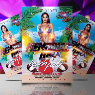 Memorial Day Party Flyer Template