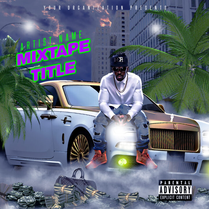 Street Money Mixtape Cover Template