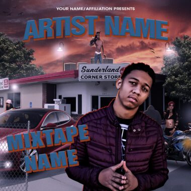 Block Lyfe Mixtape Cover Template