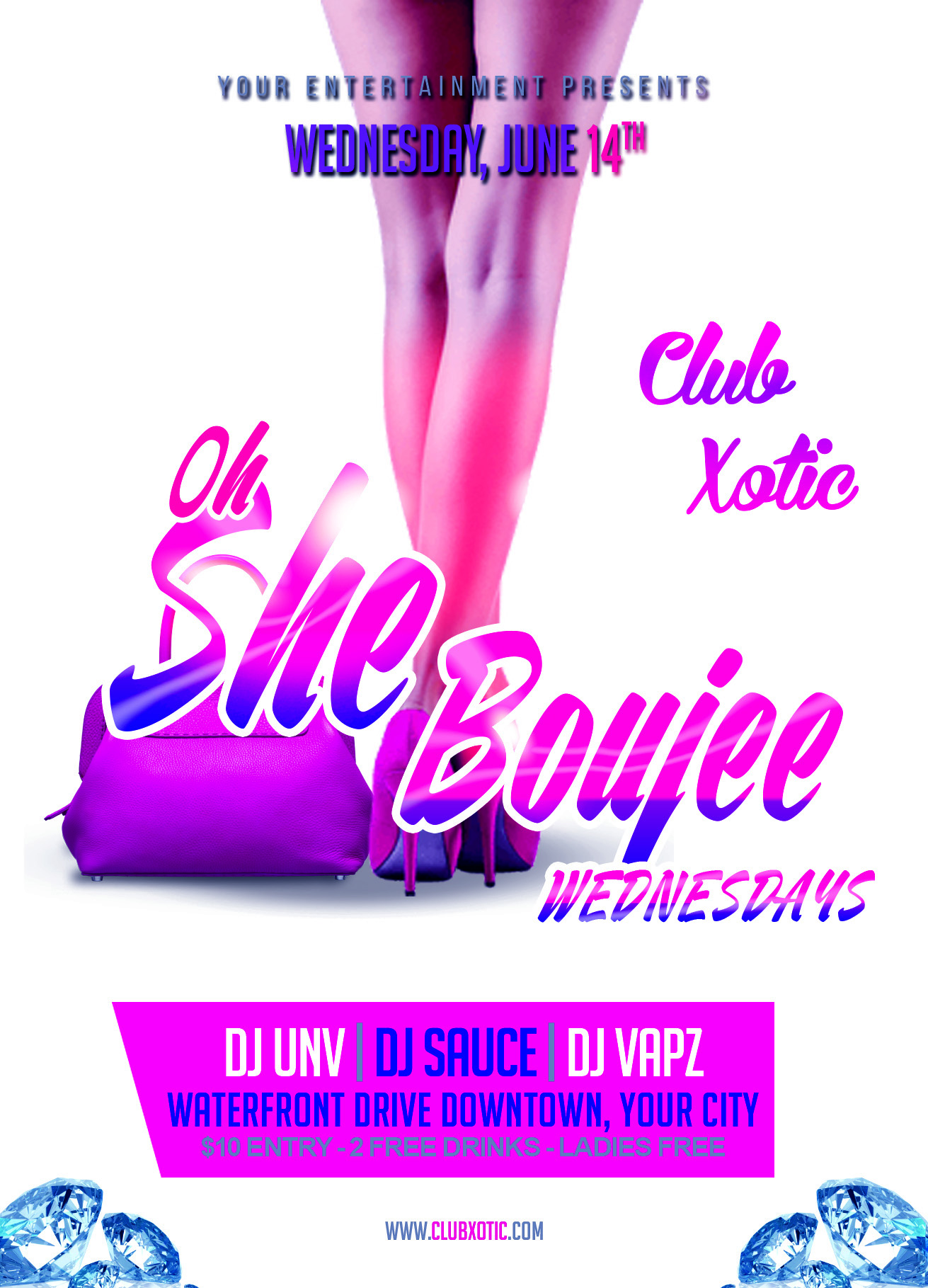 Oh She Boujee Flyer Template