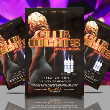 Friday Club Nights Flyer Template