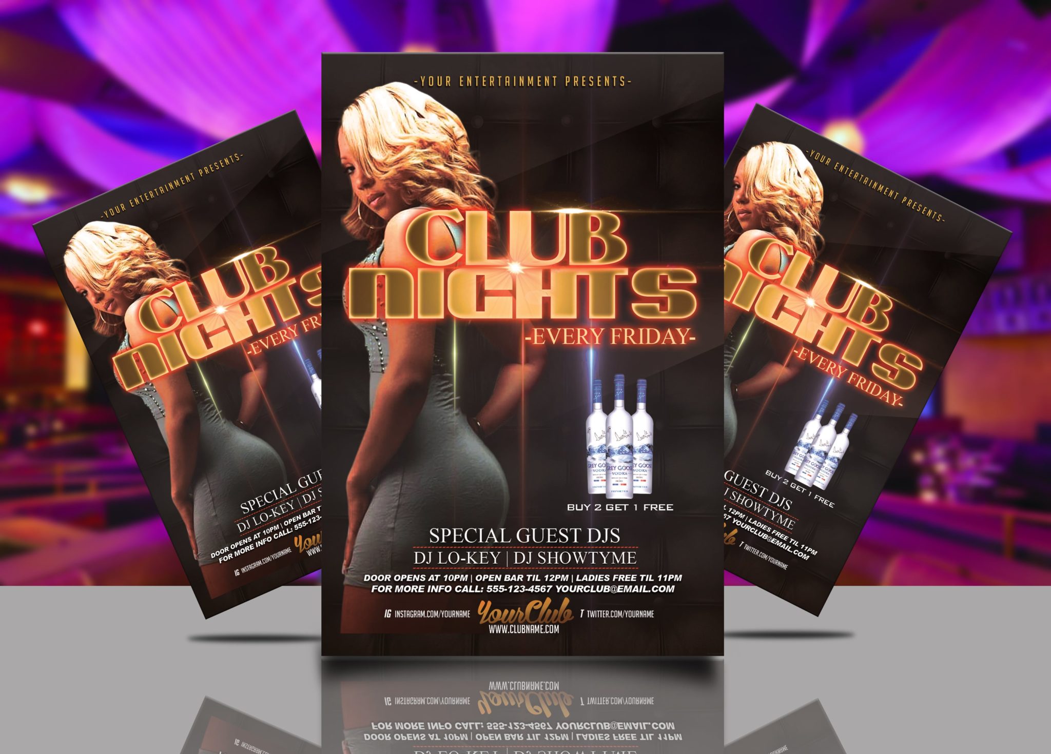 Friday Club Nights Flyer Template