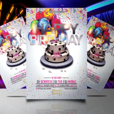 Happy Birthday Flyer Template