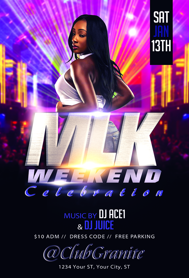 MLK Weekend Celebration Flyer Template