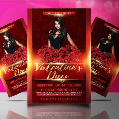 Valentine's Day Flyer Template